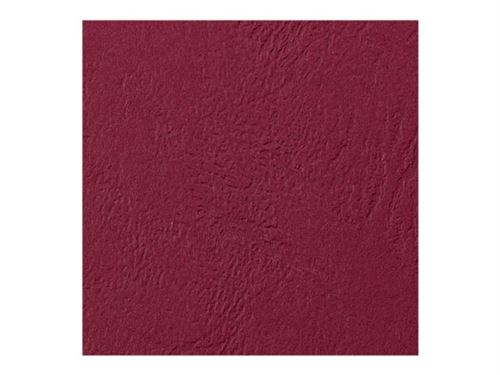 GBC LeatherGrain - A4 (210 x 297 mm) - rouge foncé - 250 g/m² - 100 unités couverture à reliure