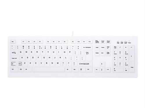 Active Key MedicalKey AK-C8100 Sanitizable - Clavier - USB - US - blanc