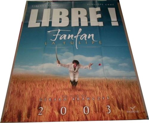 Affiche de Cinéma Originale - FanFan la Tulipe - 2003 - Pénélope Cruz - 116x158cm État correct - N/A reconditionné disponible sur Fnac