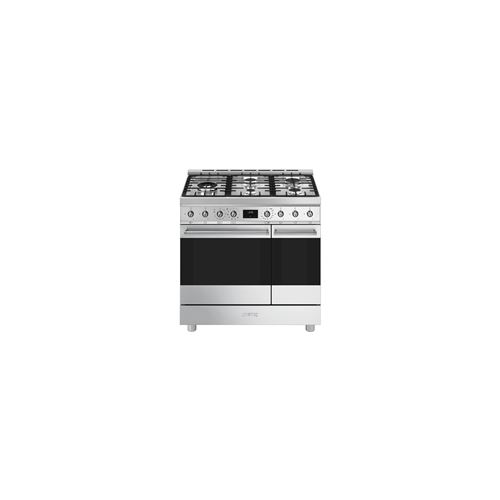 Smeg Inox Piano De Cuisson Gaz 90X60 Cm C92gpx2 - Image 3