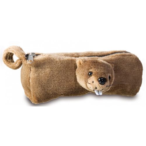IMPEXIT - Peluche Trousse marmotte 9/20/9 cm