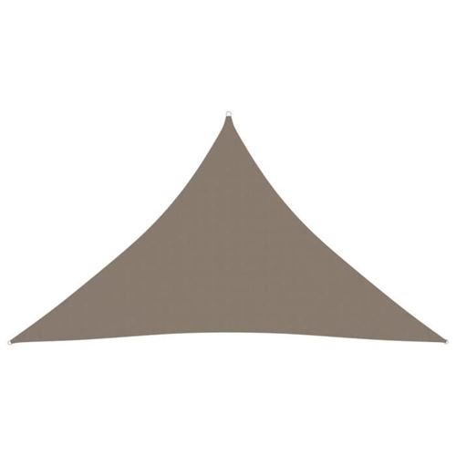 Parasole A Vela Oxford Triangolare 3x3x4,24 M Grigio Talpa - Vidaxl