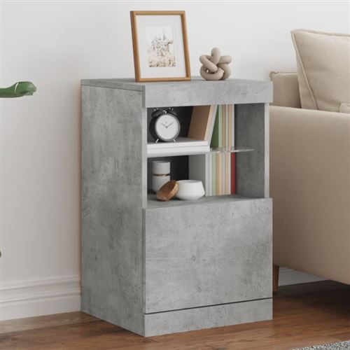 VIDAXL - Buffet - Moderne - Gris Béton - 41x37x67 cm - Image 3