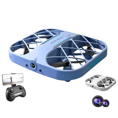 Drone SZSMART 4K Bleu RC Autonomie 8 min