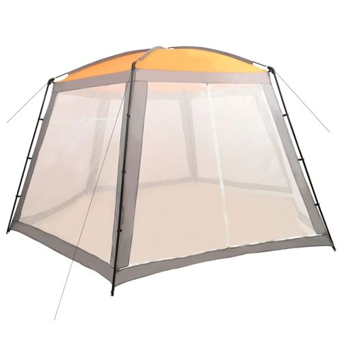 Vidaxl tente de piscine tissu 590x520x250 cm gris