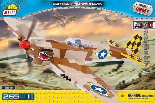 Cobi - 5519 - curtiss p-40 warhawk - beige