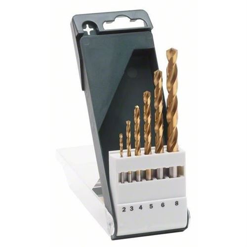 Abrasif pour Ponceuse Bosch Accessoires - 6 Forets Rectifies Hss -Tin 118