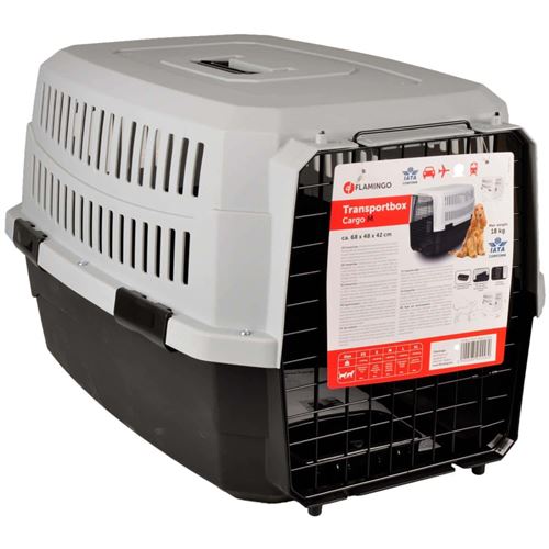 Cage de transport, taille M 48 X 68 X h 42 cm .CARGO, couleur noir - Flamingo Pet Products - FL-517575