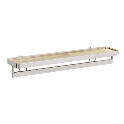 Etagère porte épices en bambou avec barre Alina - Blanc