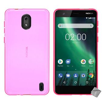 Housse etui coque pochette silicone gel fine pour Nokia 2 film ecran ROSE htdmobiles Etui pour telephone mobile fnac Belgique