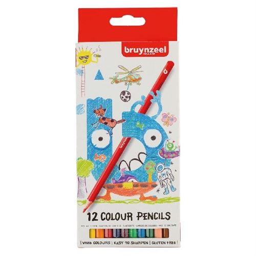 Bruynzeel crayons de couleur 12 pièces