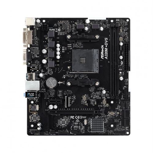 Carte mère ASROCK A320M-DVS - Micro ATX - Socket AM4 AMD A320
