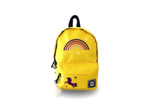 Lacocarde - Sac à dos petit modèle jaune arc en ciel