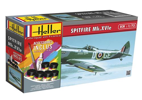 Heller Maquette Avion : Kit : Spitfire Mk Xvi Et Accessoires - Image 3