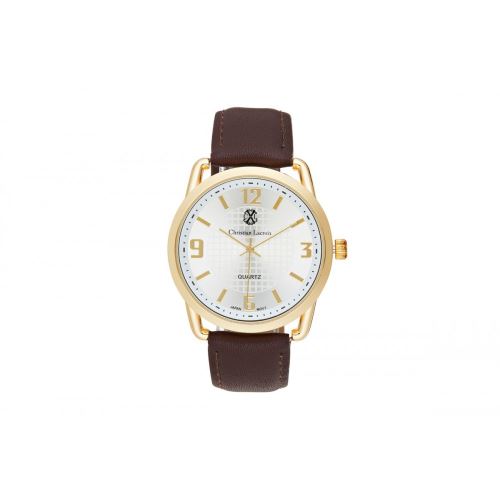 Montre Homme CXL à Quartz Cadran Argenté 41 mm Et Bracelet Noir En PU CXLS18037