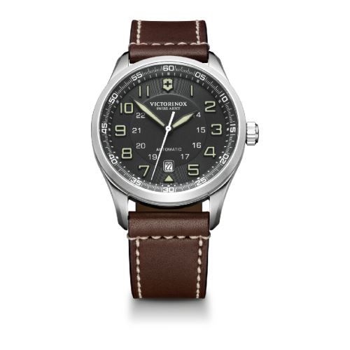 Montre Homme Victorinox Swiss Army AirBoss Mechanical 241507 Bracelet marron en cuir