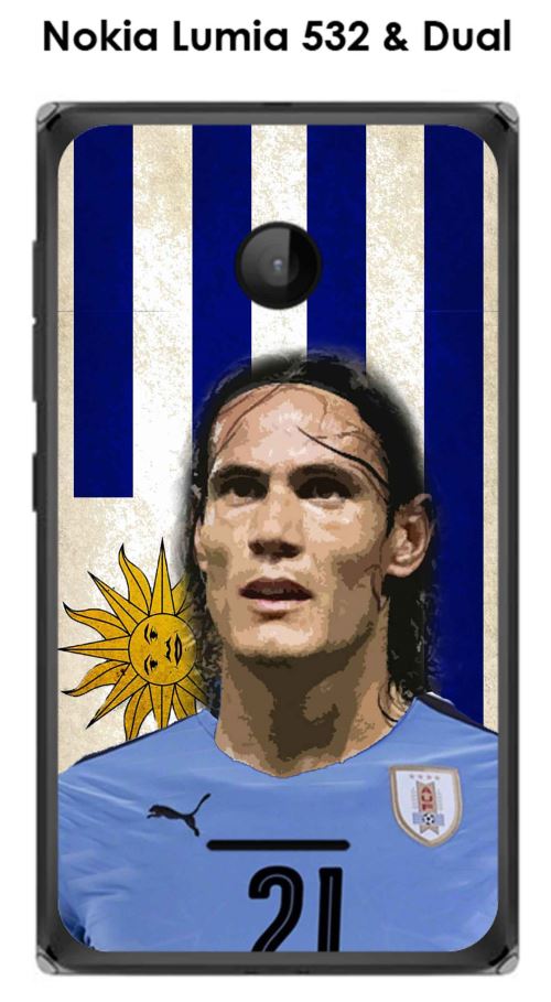 Coque Nokia Lumia 532 & Dual design Cavani & Drapeaux