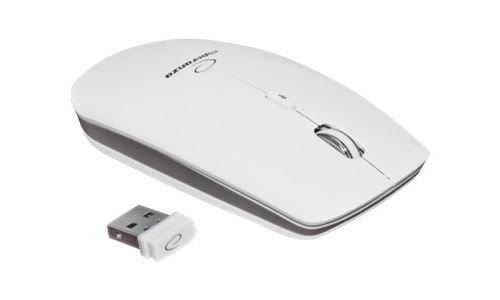 Esperanza EM120W - Muis - optisch - 4 knoppen - draadloos - 2.4 GHz - USB draadloze ontvanger - wit