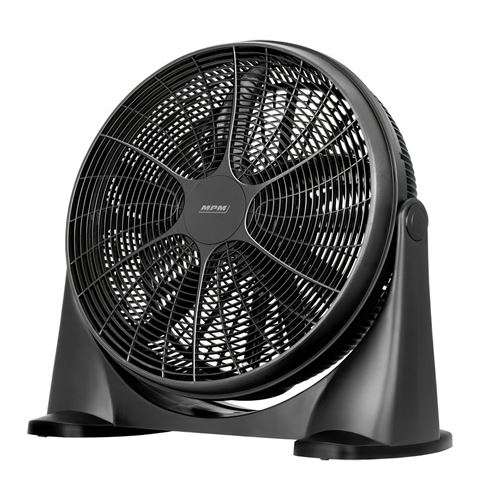 MPM MWP-18 Ventilateur industriel silencieux oscillant à 360°, 3 vitesses, 53cm 90W Negro