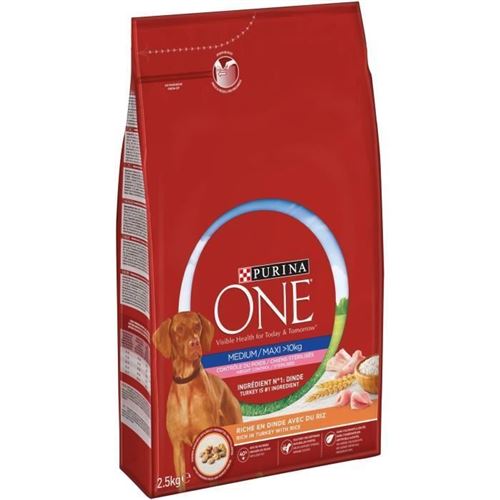 Croquettes Pour Chien &Agrave; La Dinde Purina One - Le Sac De 2,5kg