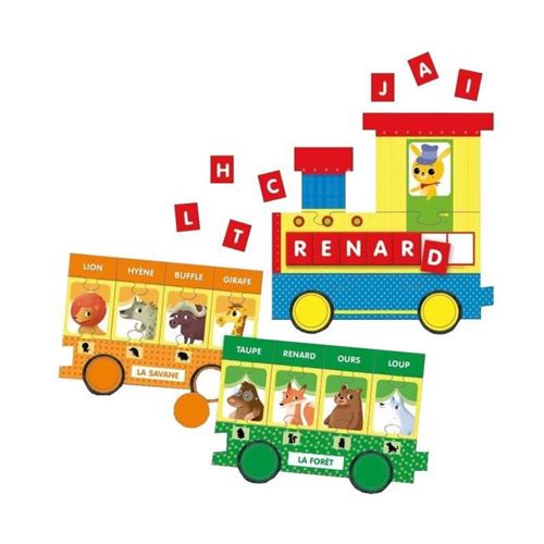 LISCIANI Carotina Le Petit Train des Animaux de la Ferme - Jeu educatif