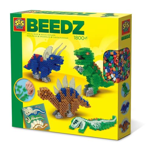 SES Creative Perles à repasser - Dinos