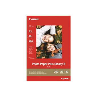 binnen Uitvoerder hun Canon Photo Paper Plus Glossy II PP-201 - Glanzend - A3 (297 x 420 mm) 20  vel(len) fotopapier - voor PIXMA iX4000, iX5000, iX7000, PRO-1, PRO-10,  PRO-100, Pro9000, Pro9500 - Fnac.be - Printerpapier