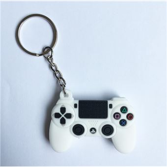 Porte-clés petit manette PS4 blanc - Porte clef - Achat & prix