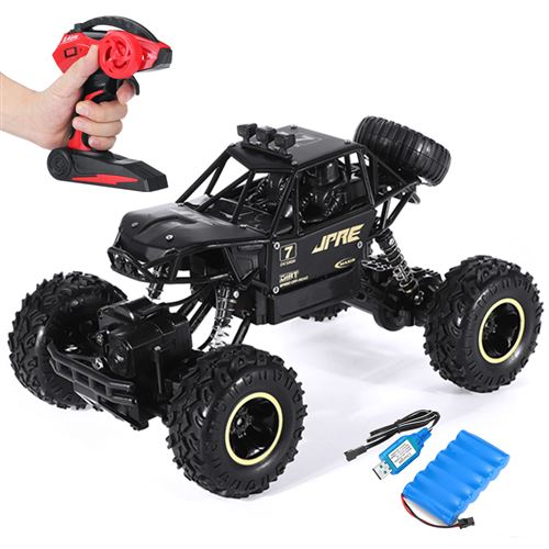 Voiture radio commandée Insma 37cm 1:12 4WD RC alliage 2.4G tout-terrain jouets noir
