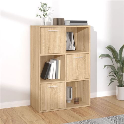 vidaXL Armoire de rangement Chêne sonoma 60x29,5x90 cm Aggloméré