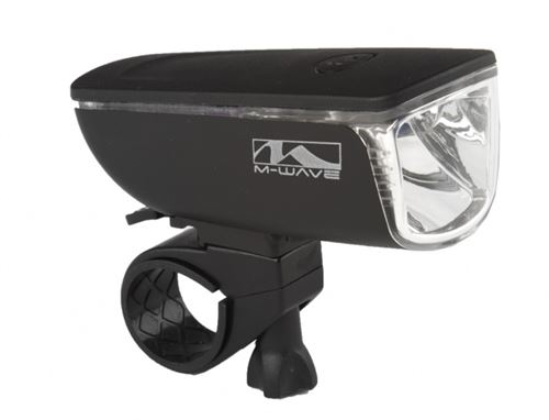M-Wave phare avant Apollon k 1,2 1 watt pile à led noir