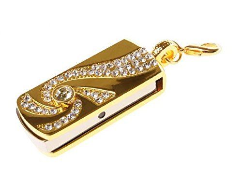 Diamant Or Clé USB Flash Drive 16 Go mémoire Stick Stockage de Données
