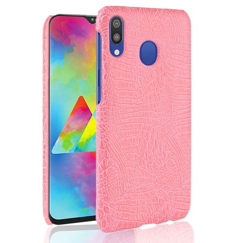 Etui en PU crocodile dur rose pour votre Samsung Galaxy A40