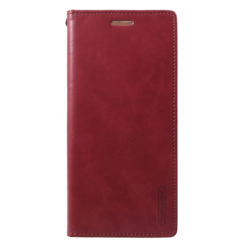 Etui en PU lune bleue rouge vin pour votre Samsung Galaxy J6 Plus