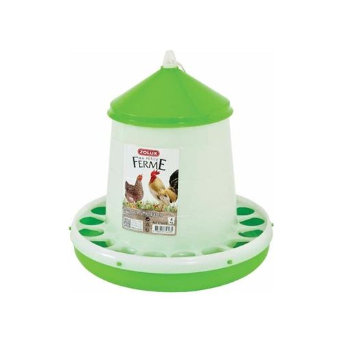Comparer les prix de Zolux - Mangeoire silo en plastique Ma petite ferme 4 kg