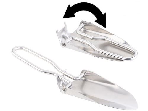 Mini-pelle pliable en acier inoxydable