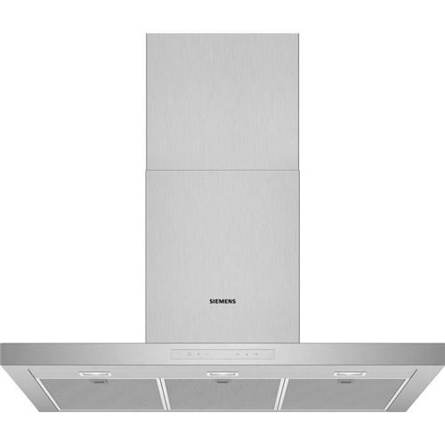 Siemens Lc97bcp50 Hotte Decorative Murale Box 90 Cm - Debit D'air 438 M3/h - Inox