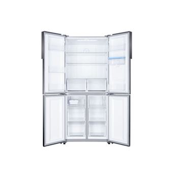 Haier Htf-456wm6 - Refrigerateur Multi Portes Avec Distributeur Deau - 456 L - Froid Ventile - A+ - L 83.3 Cm - Silver