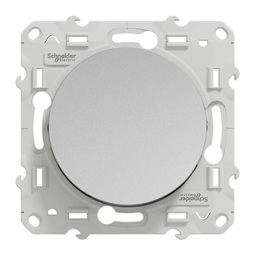 Schneider Electric Aluminium Interrupteur Va-Et-Vient Odace 10A À Vis - S530204 - Image 1
