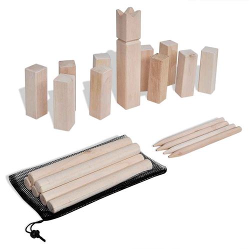Vidaxl Kit De Jeu Kubb En Bois - Image 3