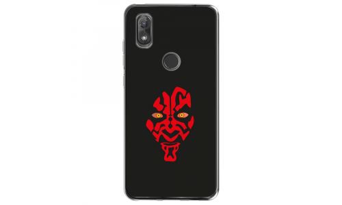 Coque souple pour Wiko View 2 avec impression Motifs Dark rouge