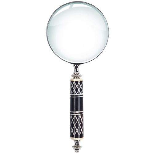 Loupe décorative Noire et blanche