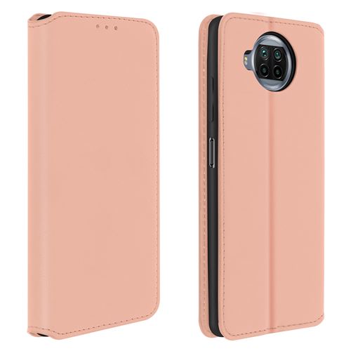 Avizar Housse pour Xiaomi Mi 10T Lite Folio Portefeuille Fonction Support Rose gold