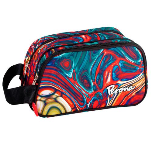 PERONA - Vanity Case 2 Dept. Pr Mix Cabas, 25 cm, Multicolore (Multicolore)