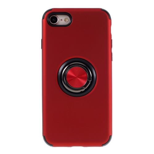 Coque en TPU avec béquille rouge pour votre Apple iPhone 8/7 4.7 pouces