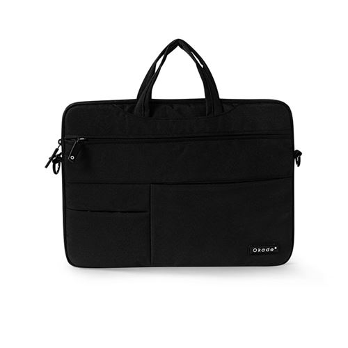 Sacoche en PU multi-fonctionnel étanche aux projections d'eau noir pour votre Laptop 13.3-inch