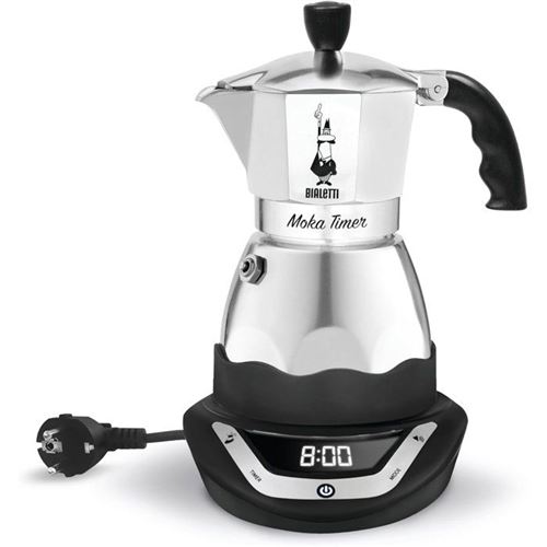 Bialetti Argent Moka Timer Entièrement Automatique Cafetière Moka Électrique - Neuf - Image 4
