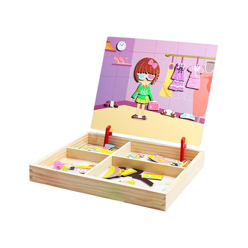 Puzzle 3D magnétique jouets peinture enfants Anime pièces d'animaux éducatifs A - Multicolore