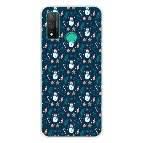 Coque en silicone imprimée compatible Huawei P Smart 2020 NO Bonhomme de neige