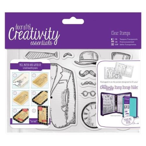 Docrafts lot de 20 tampons transparents foret - format a5 qdc520-12